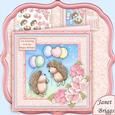 Flying High Hedgehogs 8x8 Mini Kit & Decoupage