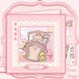 Cute Cradle New Baby Girl 8x8 Mini Kit & Decoupage
