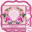 Pink Spring Rose & Verse 8x8 Mini Kit & Decoupage