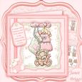 Baby Girl Accessories 8x8 Mini Kit & Decoupage
