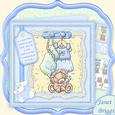 Baby Boy Accessories 8x8 Mini Kit & Decoupage