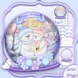 Christmas Snow Globe Singing Snowmen Shaped Card Mini Kit