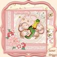 Champagne Mice Anniversary, Engagement, Congratulations Kit