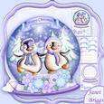 Christmas Snow Globe Flakey Friends Shaped Card Mini Kit