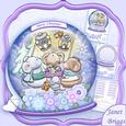 Christmas Snow Globe Merry Mice Shaped Card Mini Kit