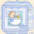 Baby Boy Bubble Time 8x8 Decoupage Mini Kit