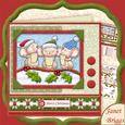 Hark the Herald Micey Sing Christmas 8x8 Decoupage Mini Kit