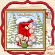 In Time for Micemas Christmas Decoupage 7.5 Mini Kit