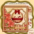 Reindeer Bauble & Poinsettia 7.5 Christmas Mini Kit