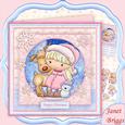 Penny's Snowy Pals Christmas 8x8 Decoupage Mini Kit