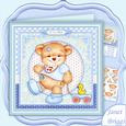 Baby Boy Bear & Duck 8x8 Decoupage Mini Kit