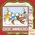 Snowman Selfie Christmas 8x8 Decoupage Mini Kit