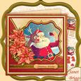 Santa & Rudolf Selfie 7.5 Christmas Decoupage Mini Kit