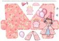 4 Today Little Princess Shaped Birthday Card