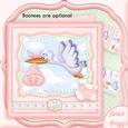 Baby Girl Special Delivery Stork 8x8 Decoupage Mini Kit