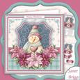 Frosty Snowman & Poinsettia Christmas 8x8 Mini Kit
