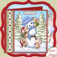 Mountaineering Mice Christmas 7.5 Decoupage Mini Kit