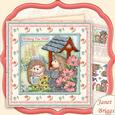 Wishing Well Hedgehogs 8x8 Decoupage Mini Kit All Occasions
