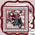 Biker Santa Christmas 8x8 Pyramage Mini Kit