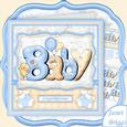 Bubble Baby Boy 7.5 Decoupage Mini Kit
