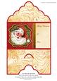 Christmas Money Wallet Vintage Jolly Santa