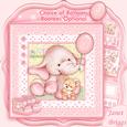 New Baby Girl Elephant 8x8 Decoupage Mini Kit Birthday Ages