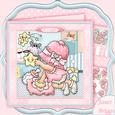 New Baby Girl Playing 8x8 Decoupage Mini Kit