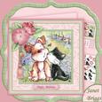 Best Friends 8x8 Decoupage Mini Kit for Birthday Anniversary