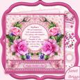 Pink Spring Rose Mothers Day Verse 8x8 Decoupage Mini Kit