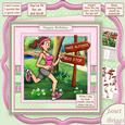 Jogging Humour 8x8 Decoupage Mini Kit