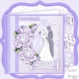 BRIDE & GROOM 1ST DANCE Wedding Day Lilac 8x8 Decoupage Mini Kit