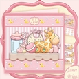 BABY GIRL SHELF 7.5 New Baby Decoupage Mini Kit