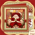 SHATTERED SANTA 8x8 Christmas Decoupage Mini Kit