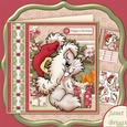 CHRISTMAS KITTYS GIFT 8x8 Decoupage Mini Kit