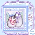 Penguin Love Christmas 8x8 Decoupage & Insert Kit
