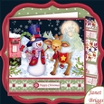 TASTY CARROT NOSE Christmas Snowman Decoupage & Insert Mini Kit