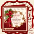 Holly Ribbon May the Meaning of Christmas Verse Decoupage & Insert Kit