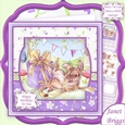 A LITTLE TIED UP 7.5 Birthday Decoupage & Insert Mini Kit