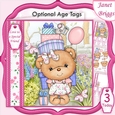 PARTY GIRL BEAR 7.5 Decoupage & Insert Mini Kit