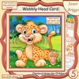 DONT HAVE AGE SPOTS LEOPARD WOBBLY HEAD CARD Decoupage & Insert Mini Kit