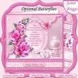 YOU VERSE & PINK ROSES 8x8 Decoupage & Insert All Occasions Mini Kit