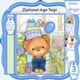 Party Boy Bear 7.5 Decoupage & Insert Mini Kit