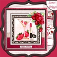 CHAMPAGNE & STRAWBERRIES 8x8 Decoupage & Insert Mini Kit All Occasions