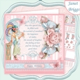 ART DECO LADY & VERSE 8x8 Decoupage & Insert Mini Kit