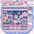 MEADOW FLOWERS 7.5 Alphabet and Age Quick Card Kit Create Any Name