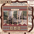 HIKING BOOTS 7.5 Alphabet and Age Quick Card Kit Create Any Name
