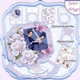 ROMANTIC DANCE Large Easel Card Kit & Decoupage 7.5 All Occasions