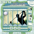 GOLF 7.5 Alphabet and Age Quick Card Kit Create Any Name