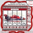 MOTOR RACING 7.5 Alphabet and Age Quick Card Kit Create Any Name