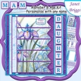 IRIS & DRAGONFLY 7.5 Alphabet and Age Quick Card Kit Create Any Name